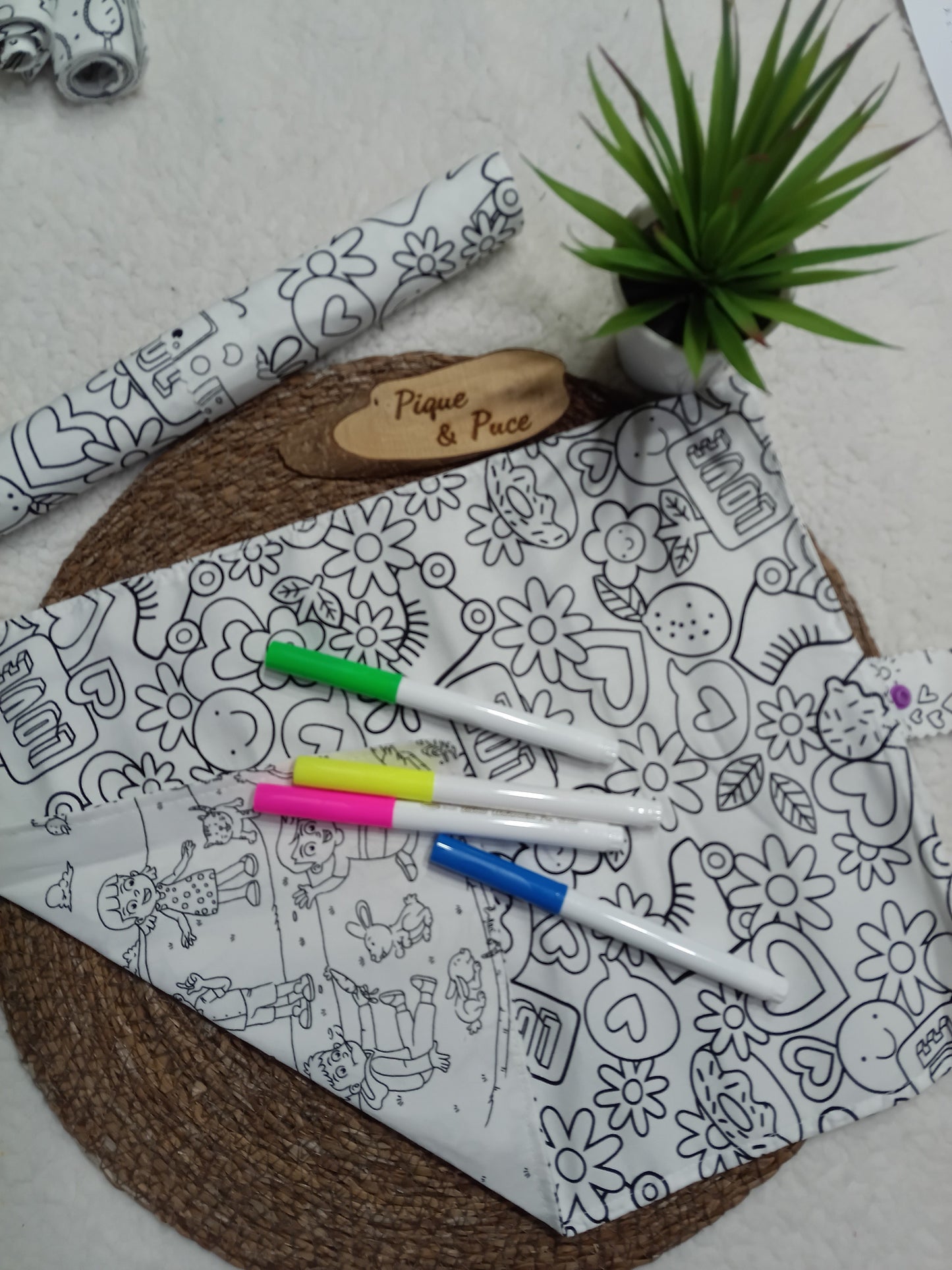 Set de table à colorier