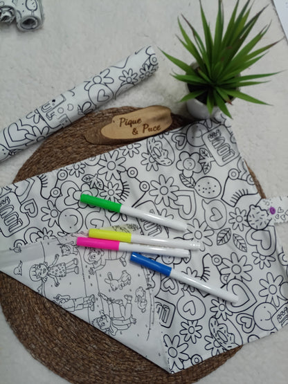 Set de table à colorier