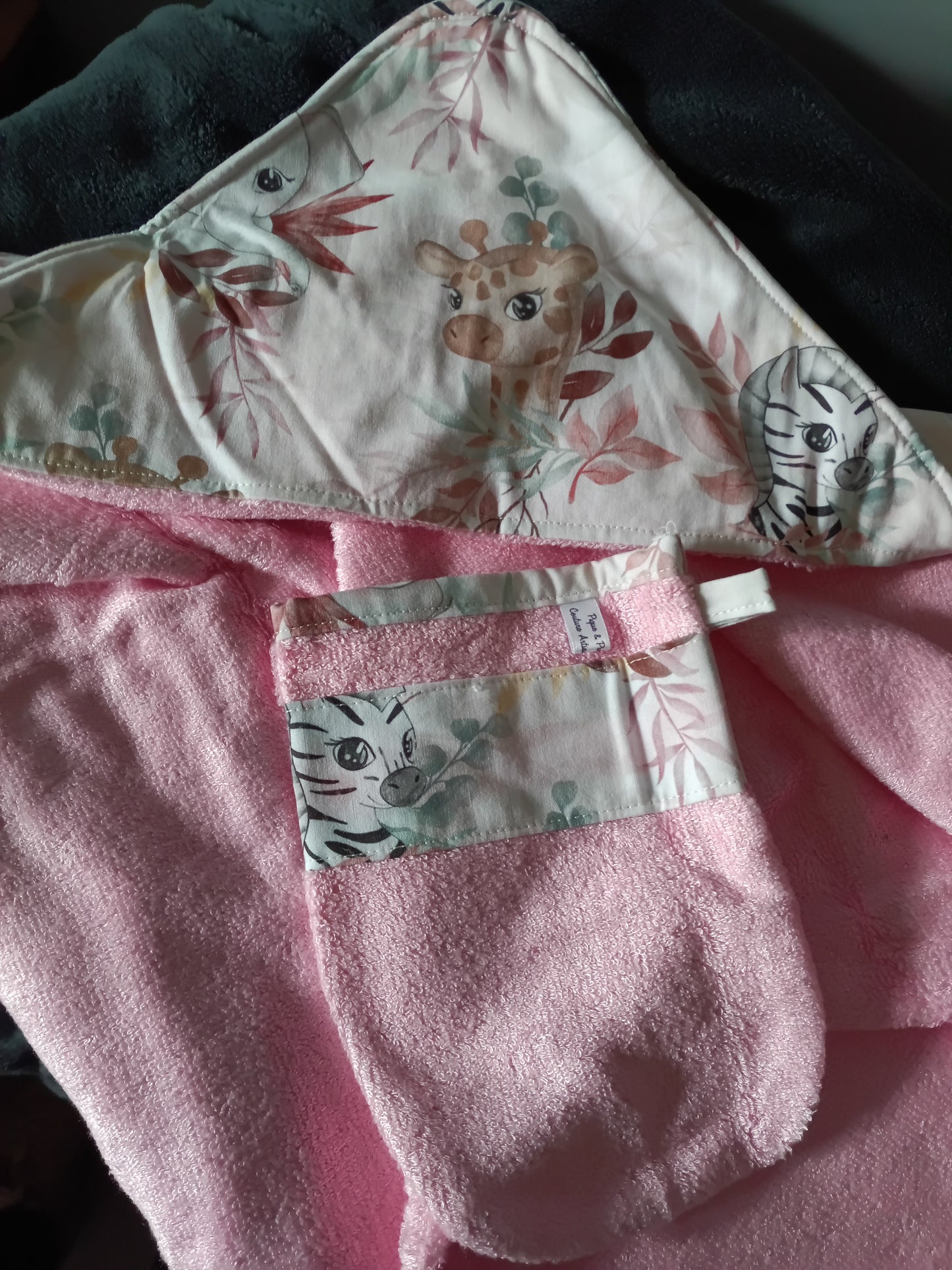 Cape de bain et gant