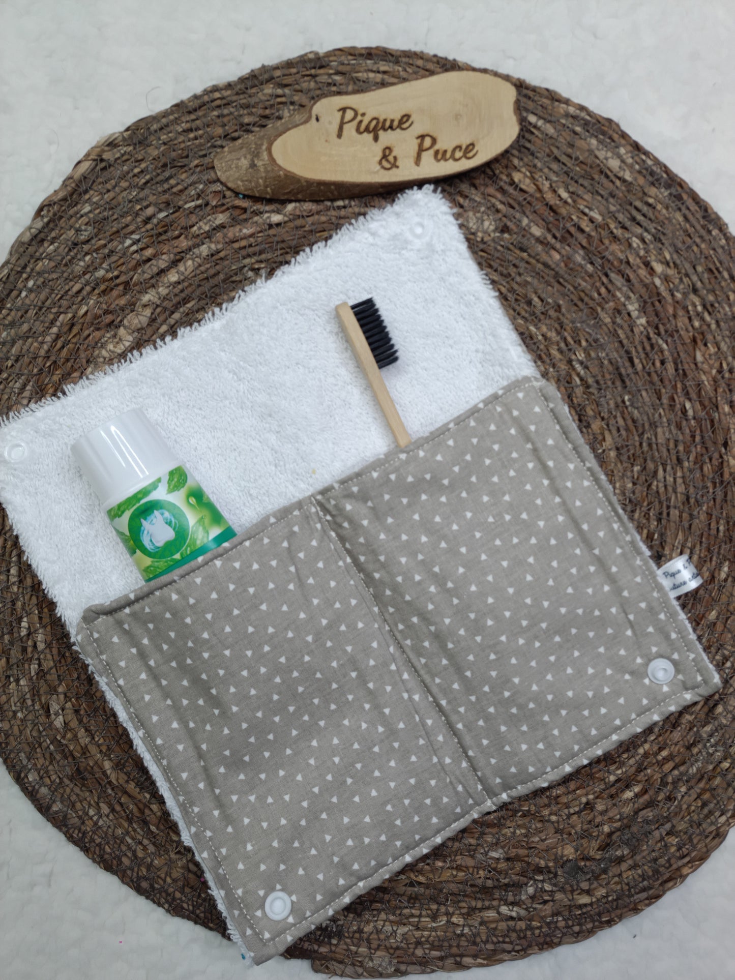 Étui brosse à dents pliable