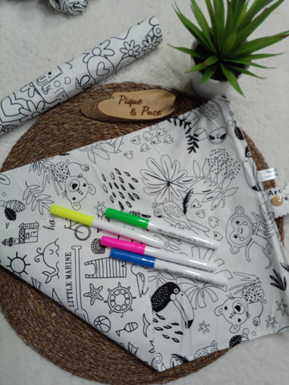 Set de table à colorier