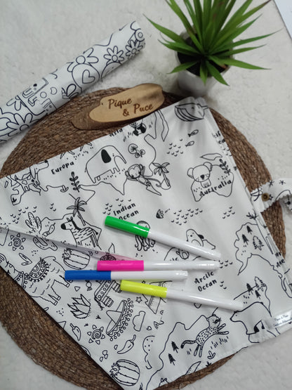 Set de table à colorier
