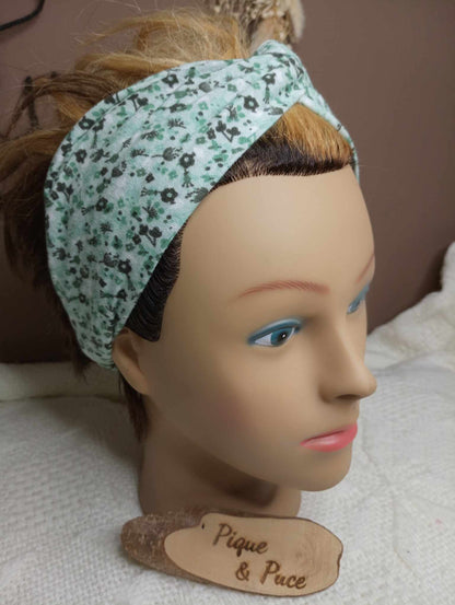 Bandeau croisé double gaze