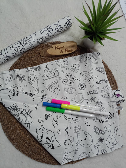 Set de table à colorier