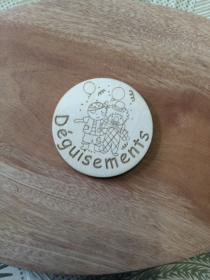 Badges rangement jouets