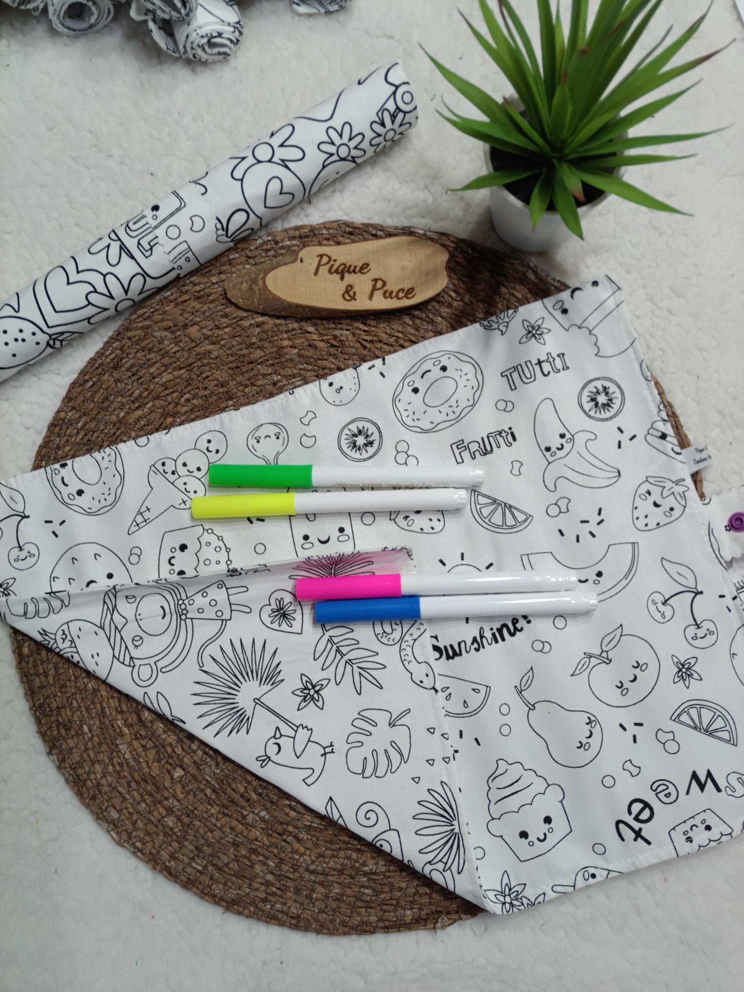 Set de table à colorier