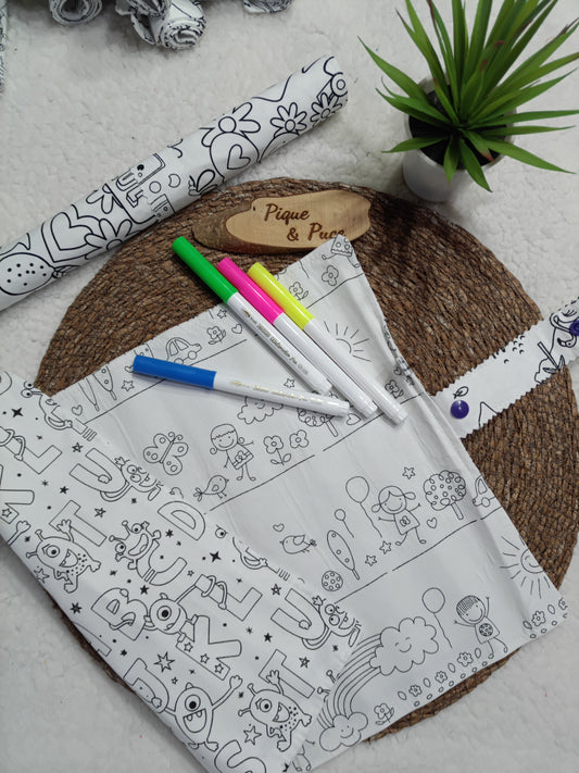 Set de table à colorier