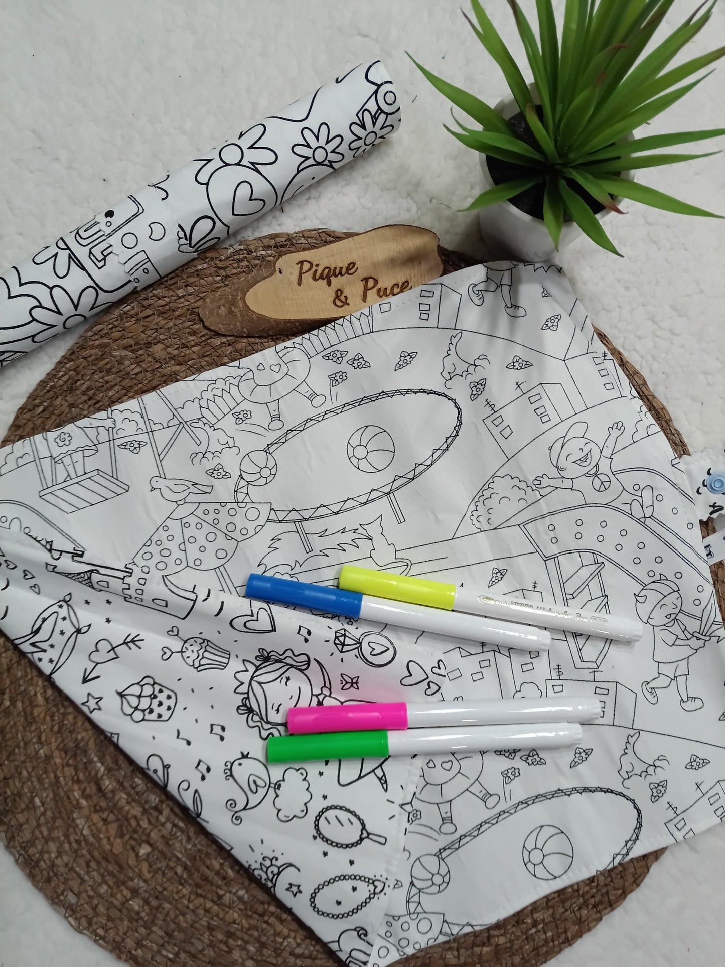 Set de table à colorier