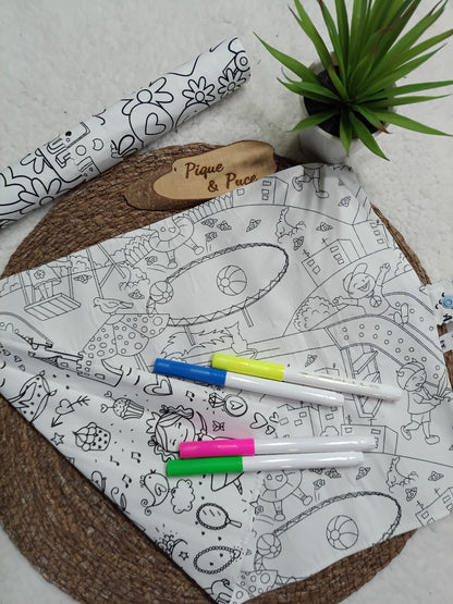 Set de table à colorier