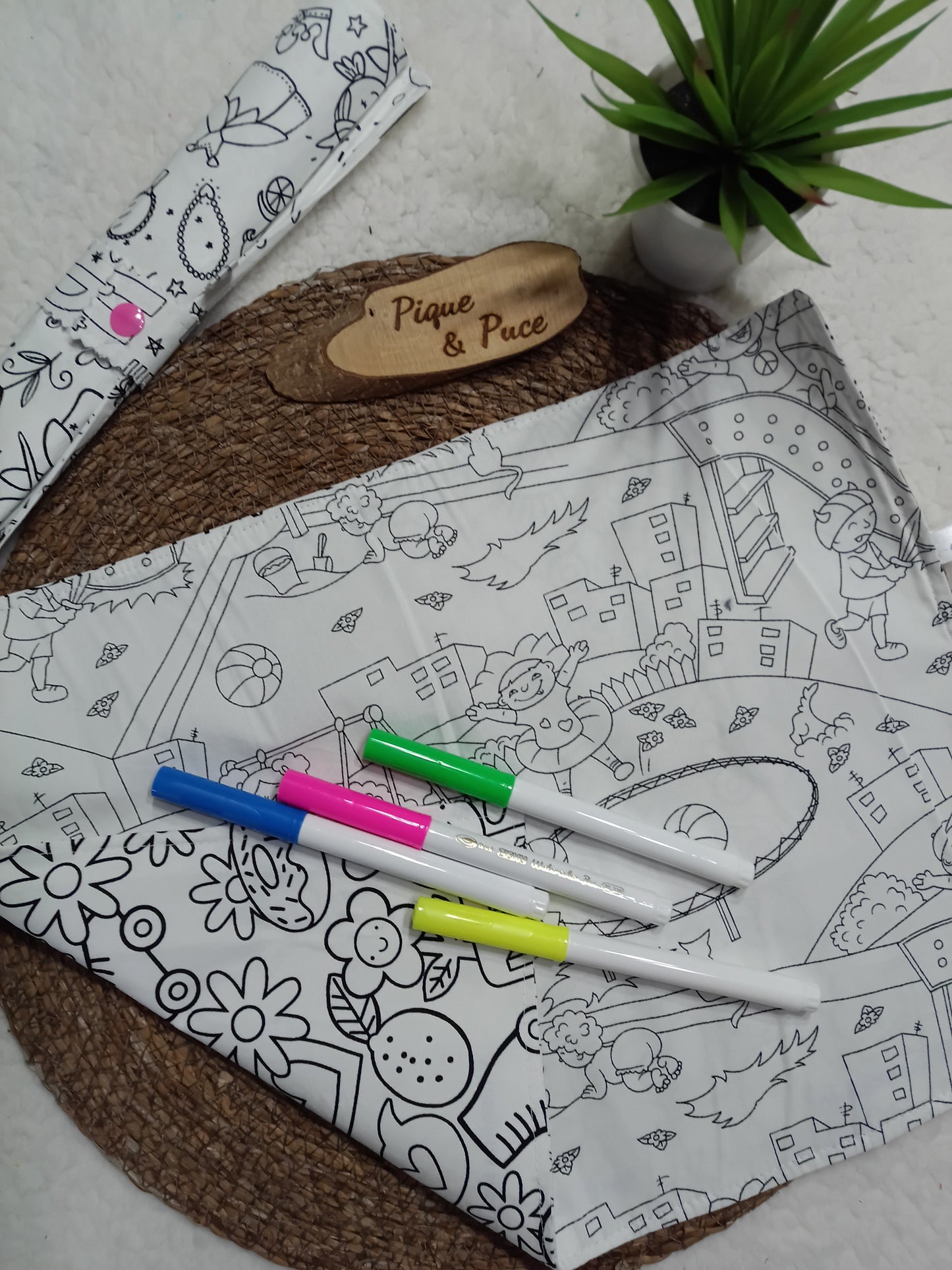 Set de table à colorier