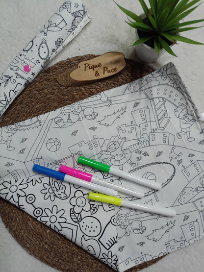 Set de table à colorier