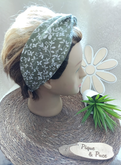 Bandeau croisé double gaze