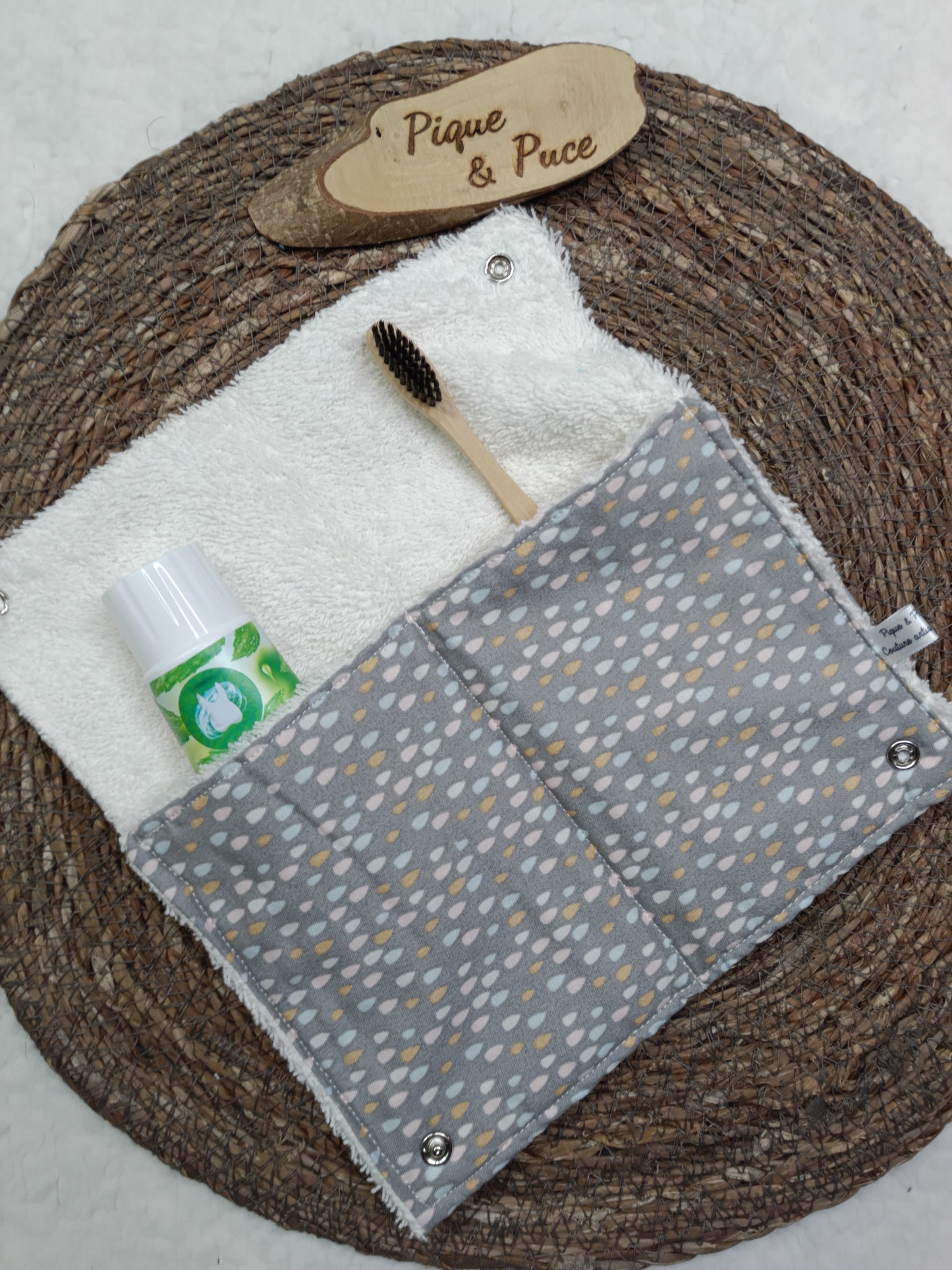 Étui brosse à dents pliable