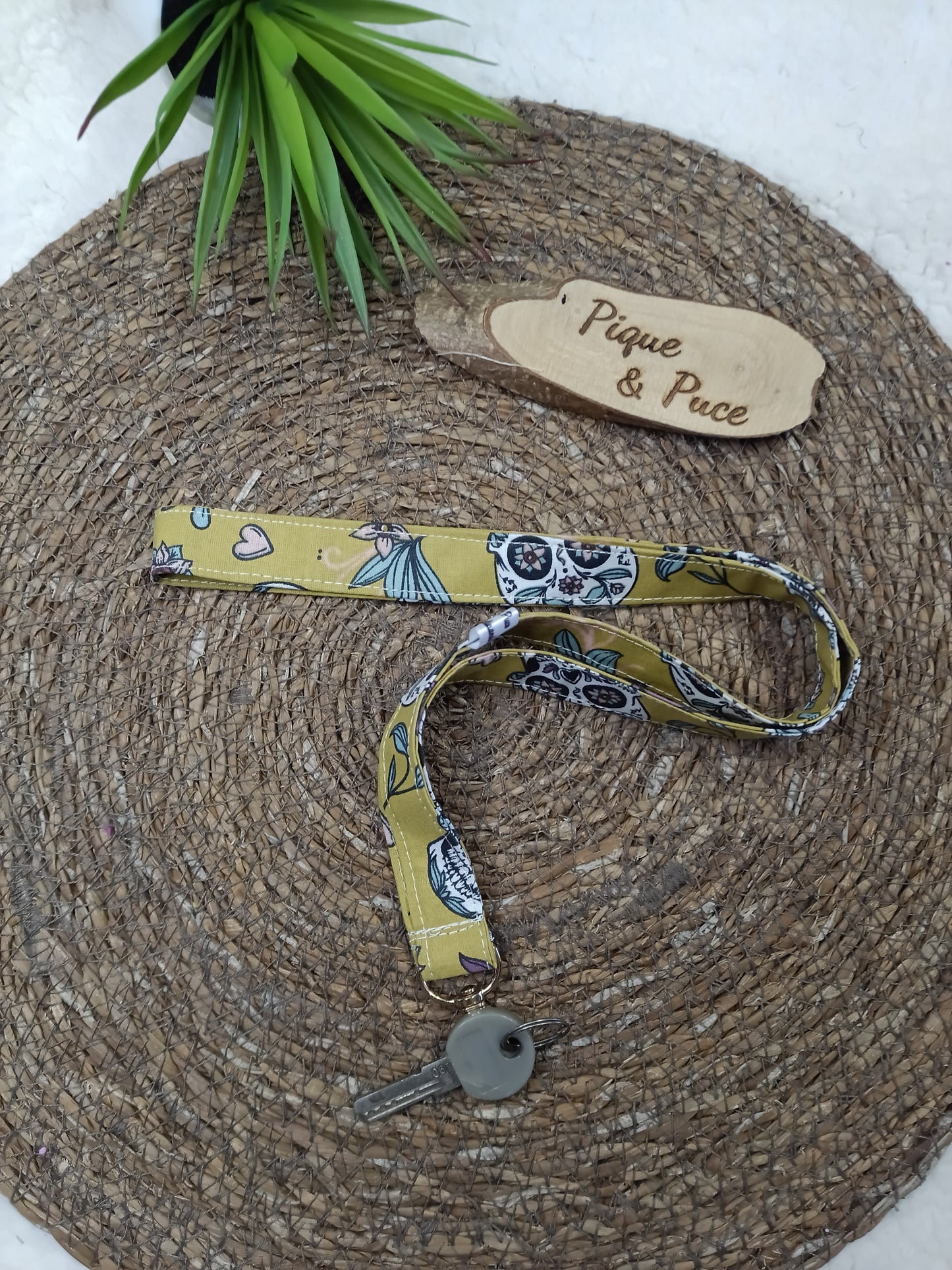 Cordon tour de cou clé/carte