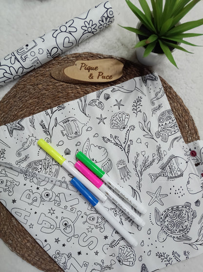 Set de table à colorier