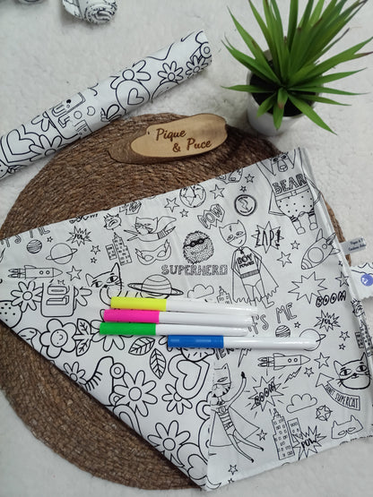 Set de table à colorier