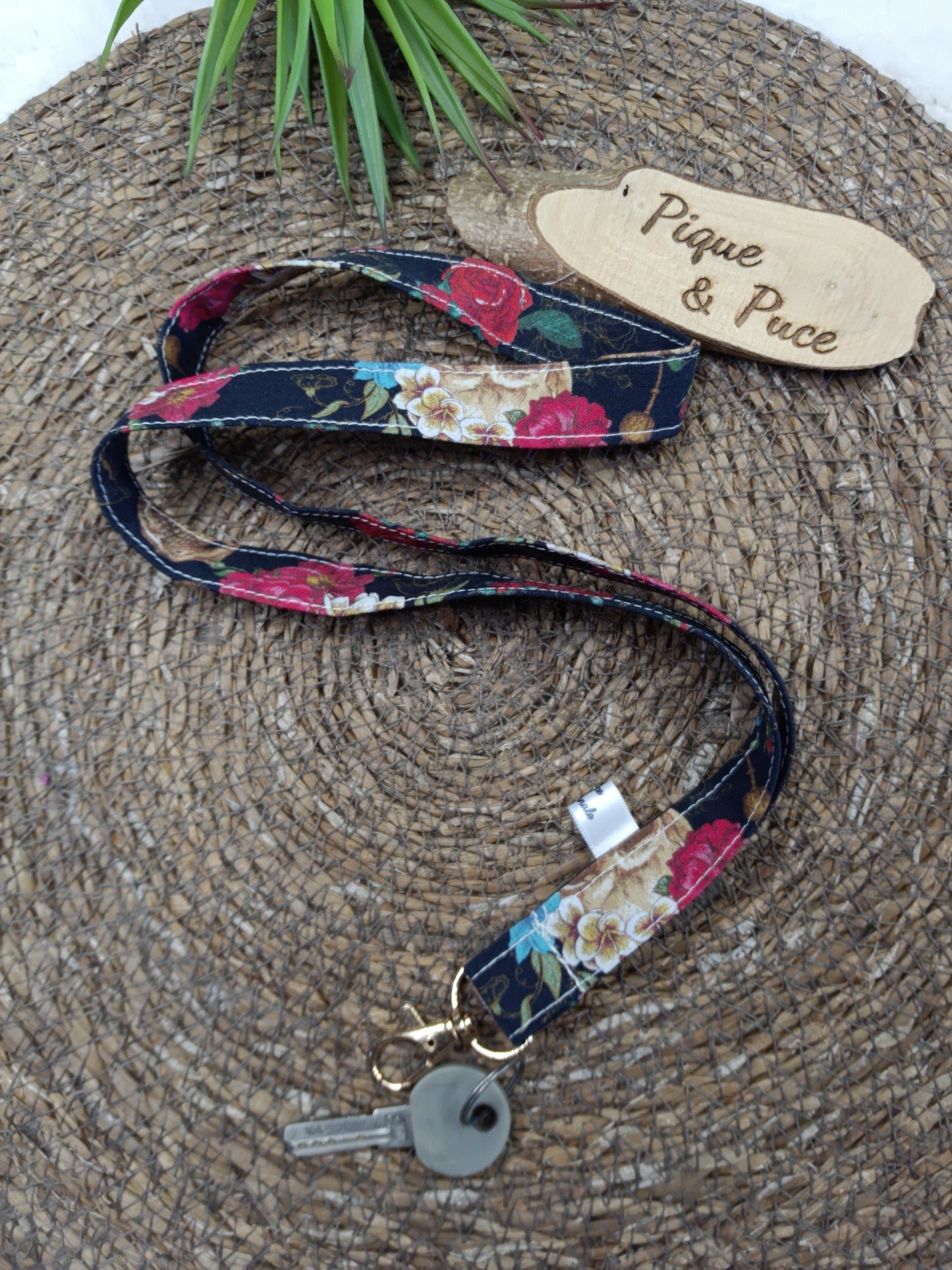 Cordon tour de cou clé/carte