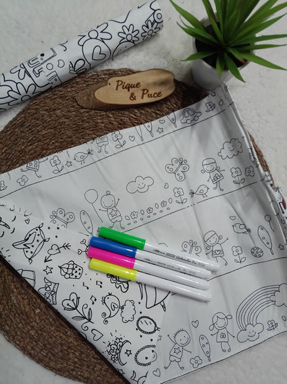 Set de table à colorier