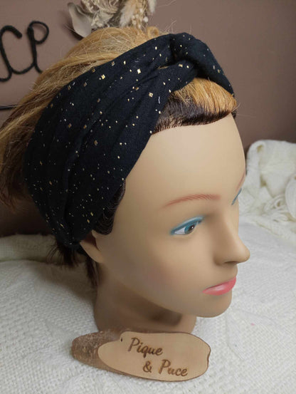 Bandeau croisé double gaze