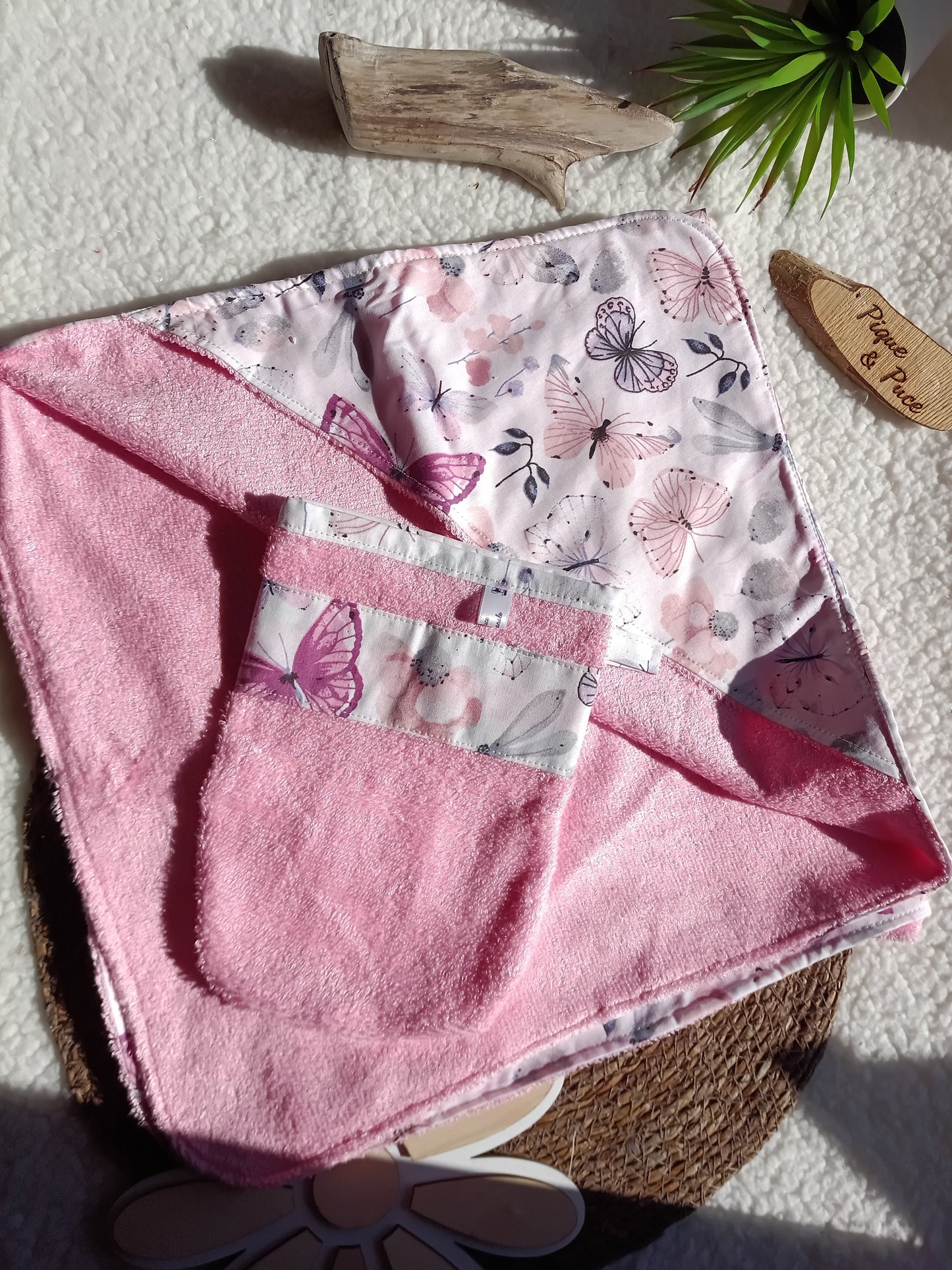 Cape de bain et gant