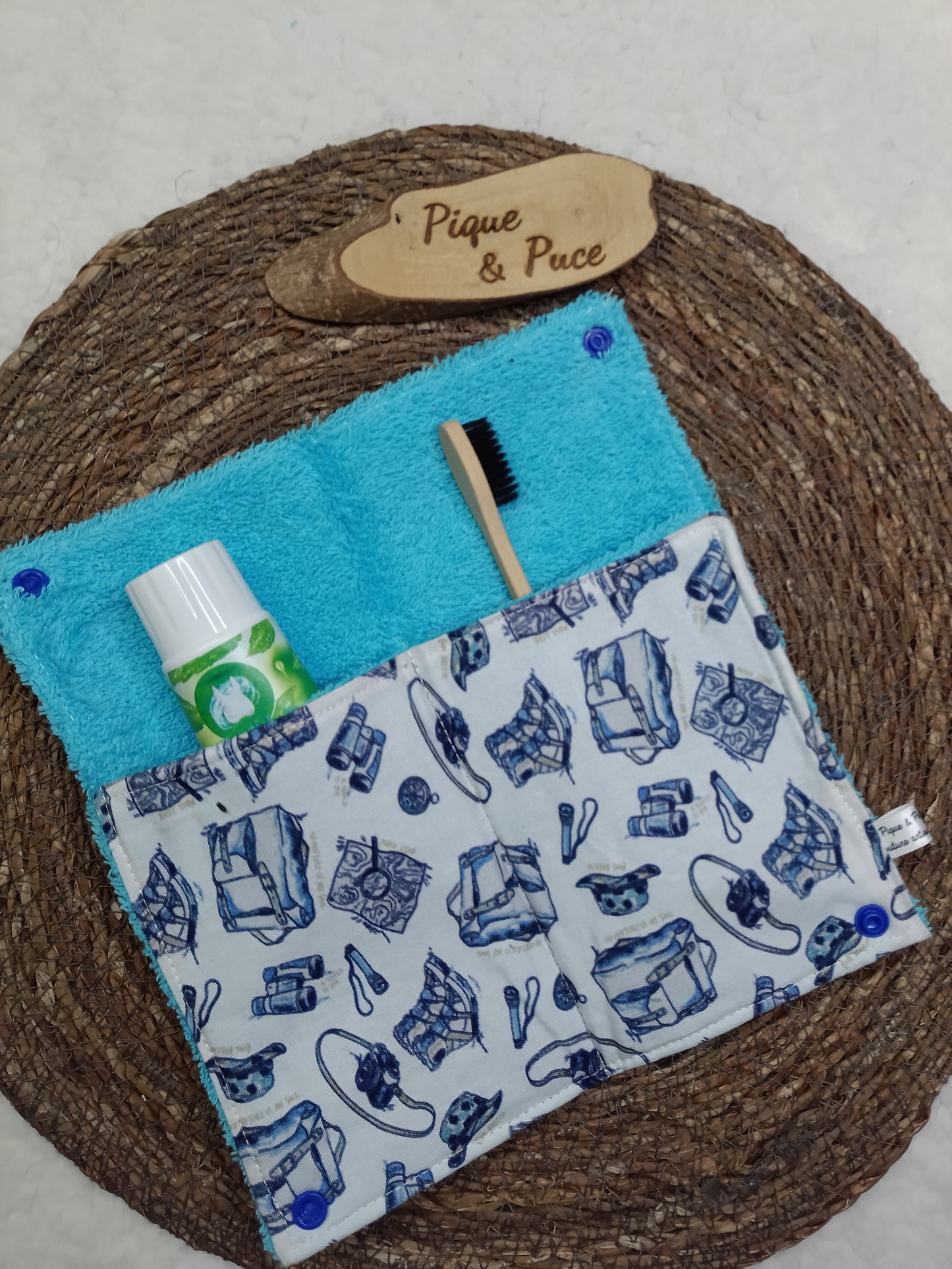 Étui brosse à dents pliable