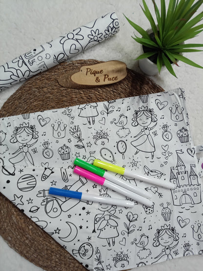 Set de table à colorier