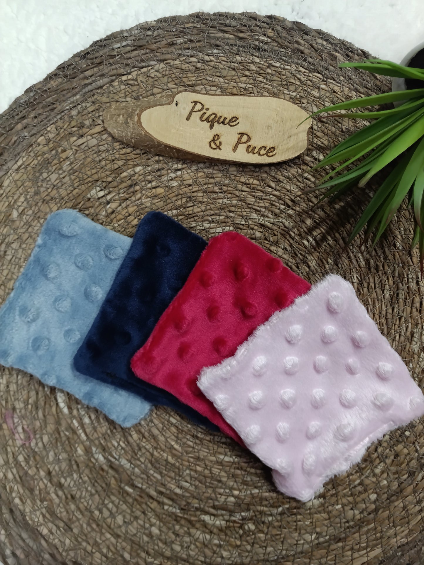 Carré minky démaquillant par 4