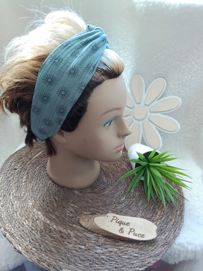 Bandeau croisé double gaze