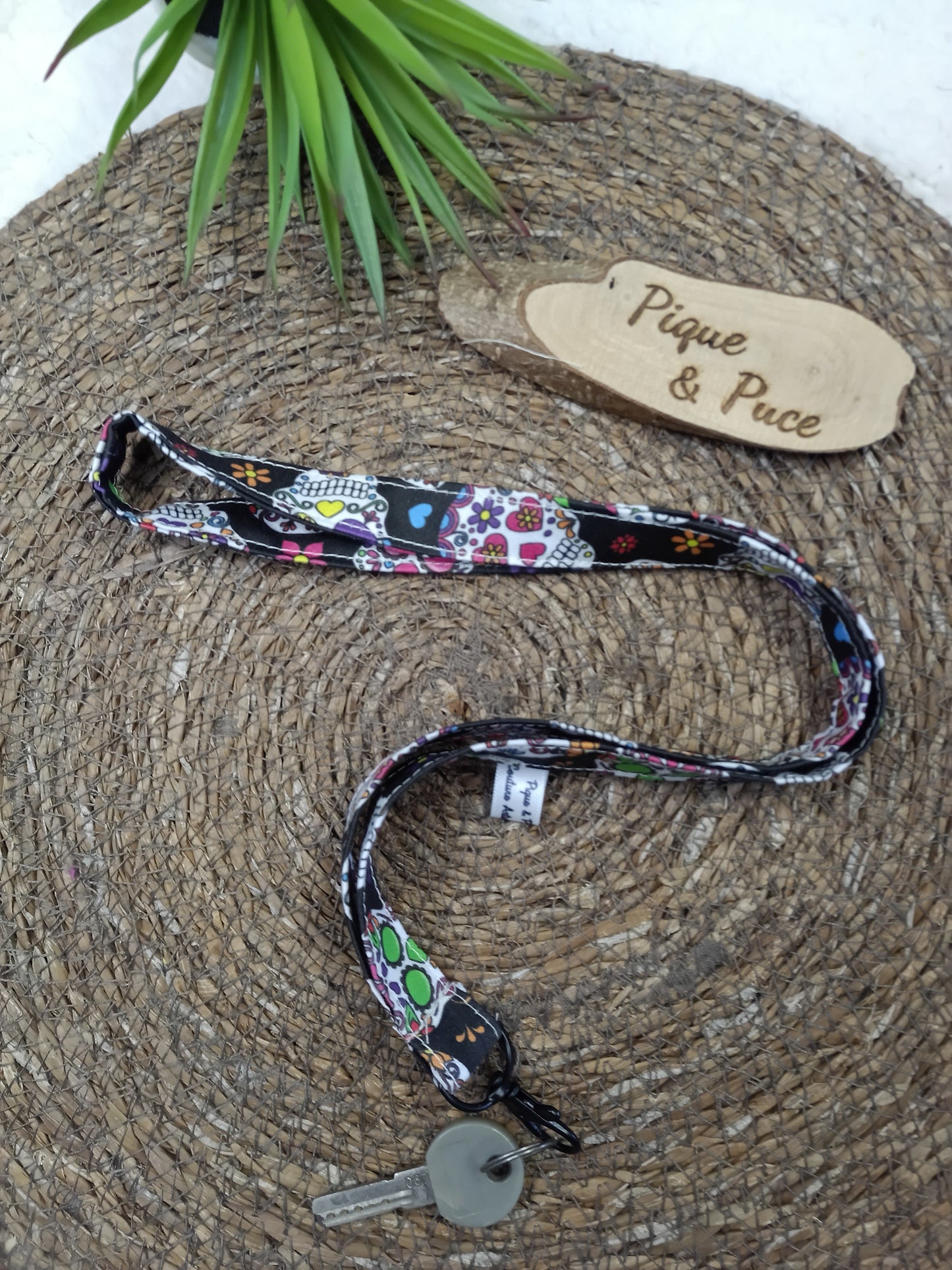 Cordon tour de cou clé/carte