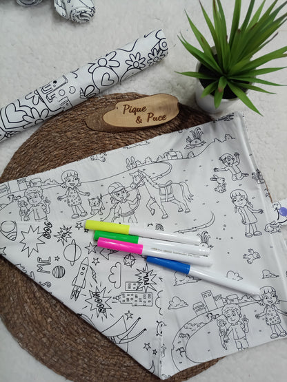 Set de table à colorier