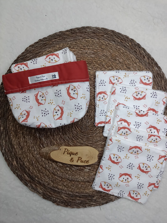 Panière et lingettes assorties