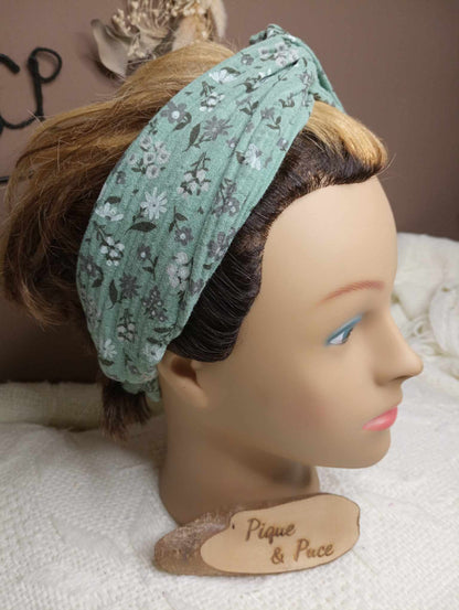 Bandeau croisé double gaze