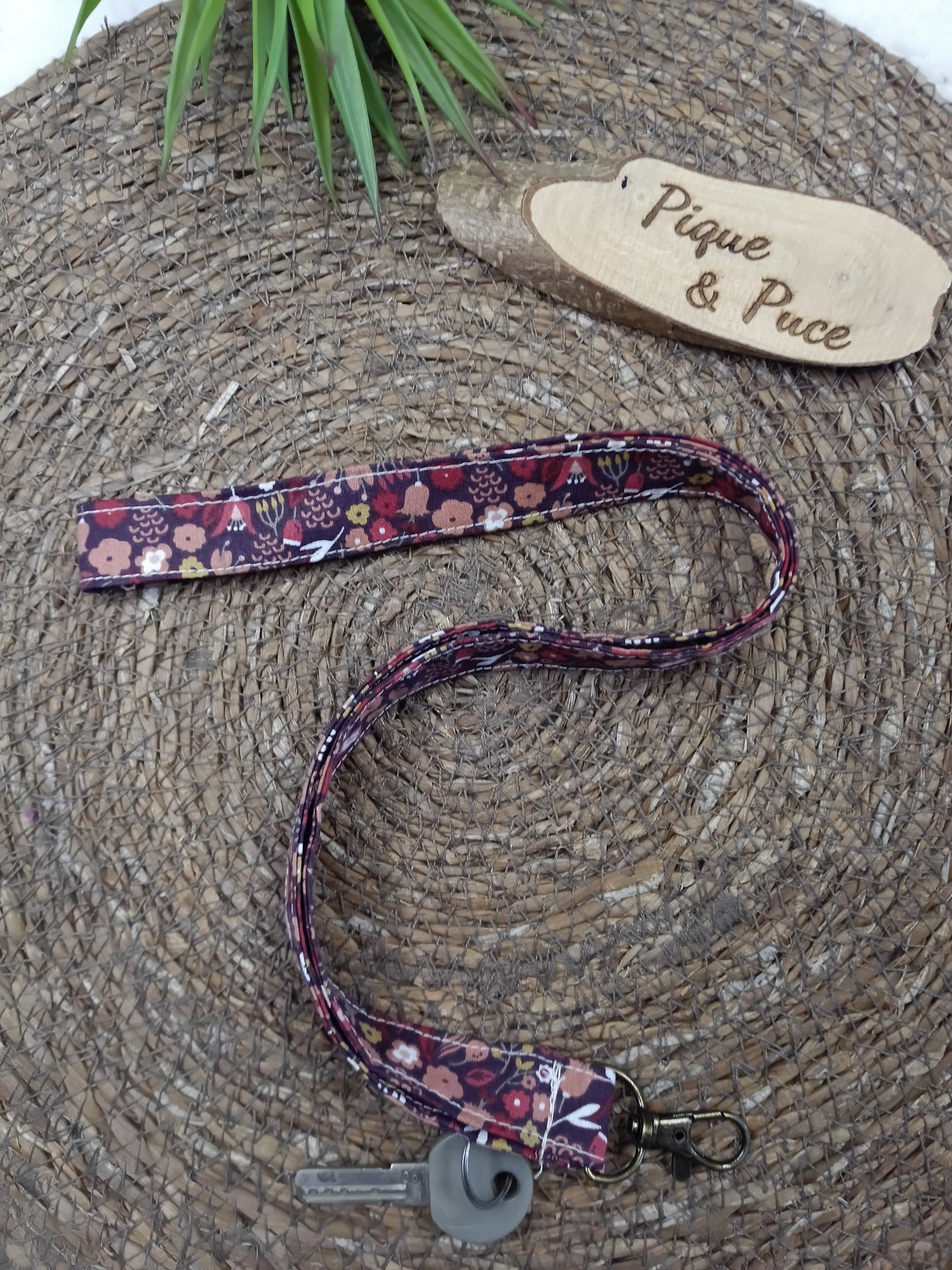 Cordon tour de cou clé/carte