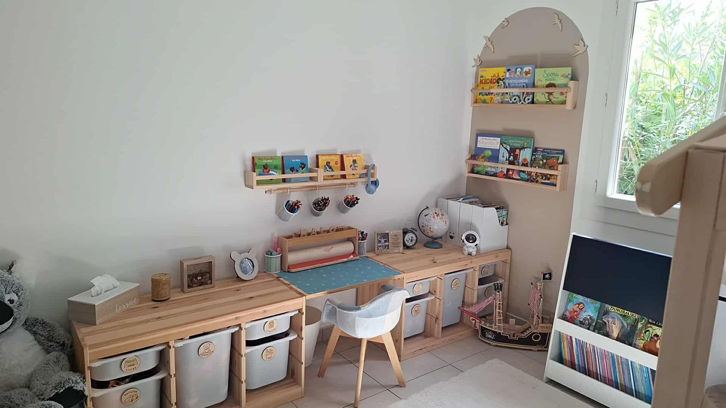 Badges rangement jouets