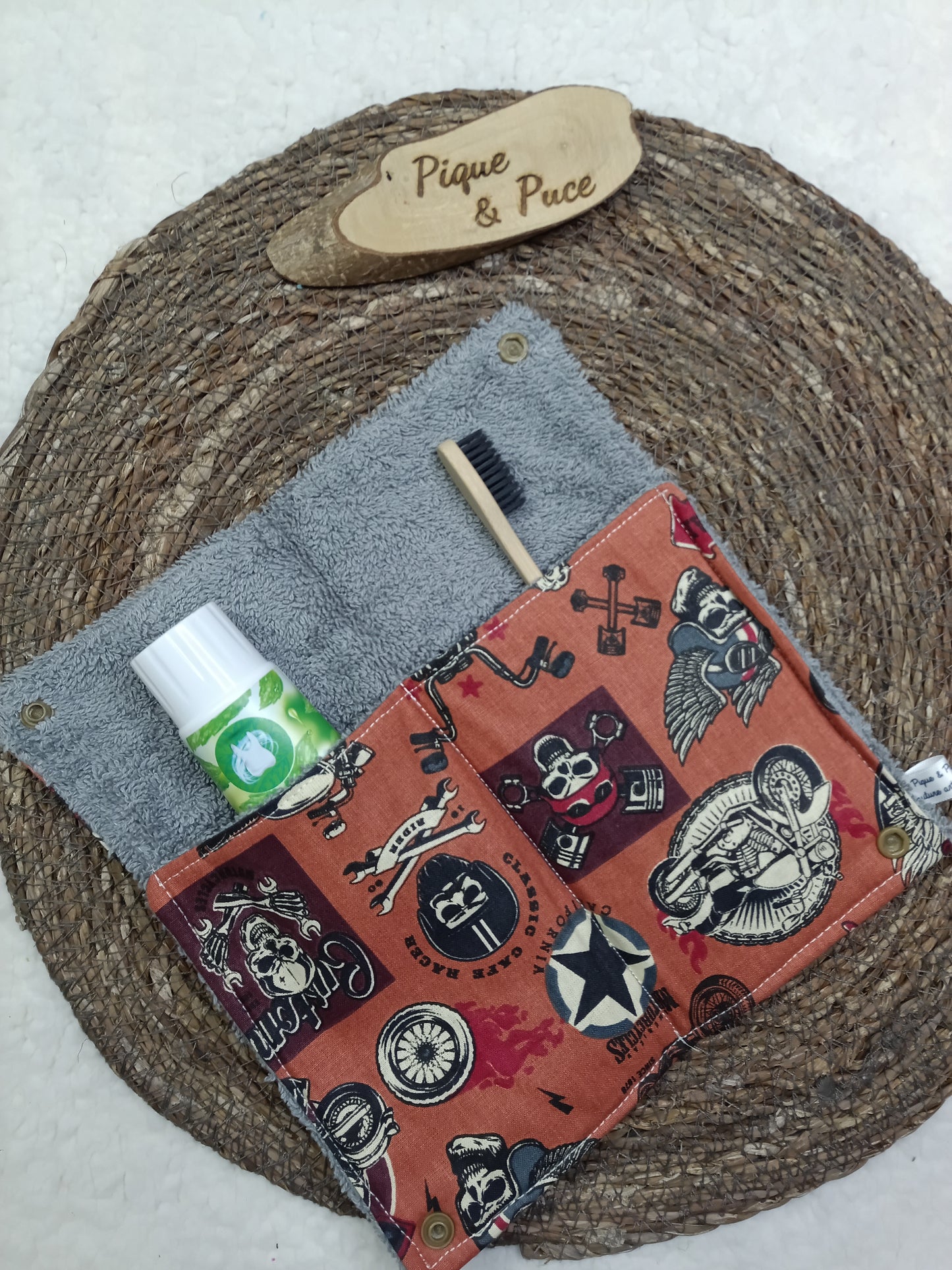 Étui brosse à dents pliable