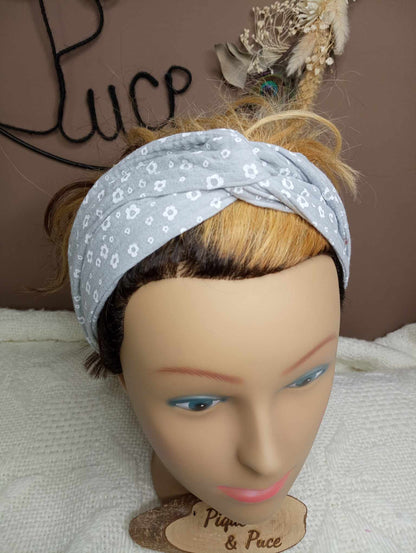 Bandeau croisé double gaze