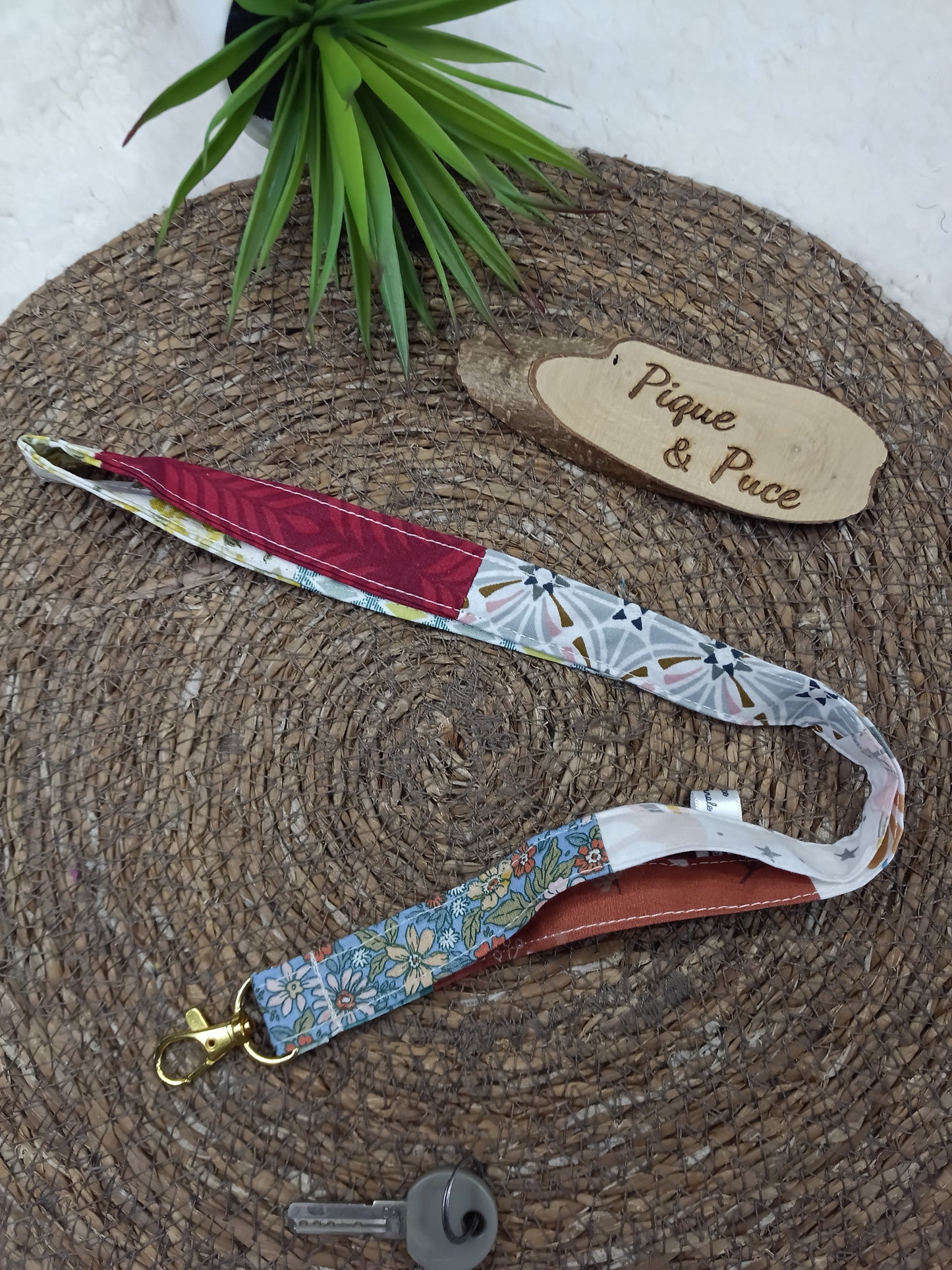 Cordon tour de cou clé/carte