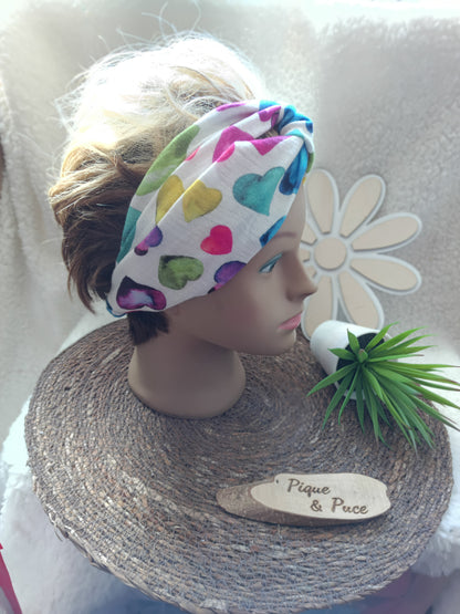 Bandeau croisé double gaze