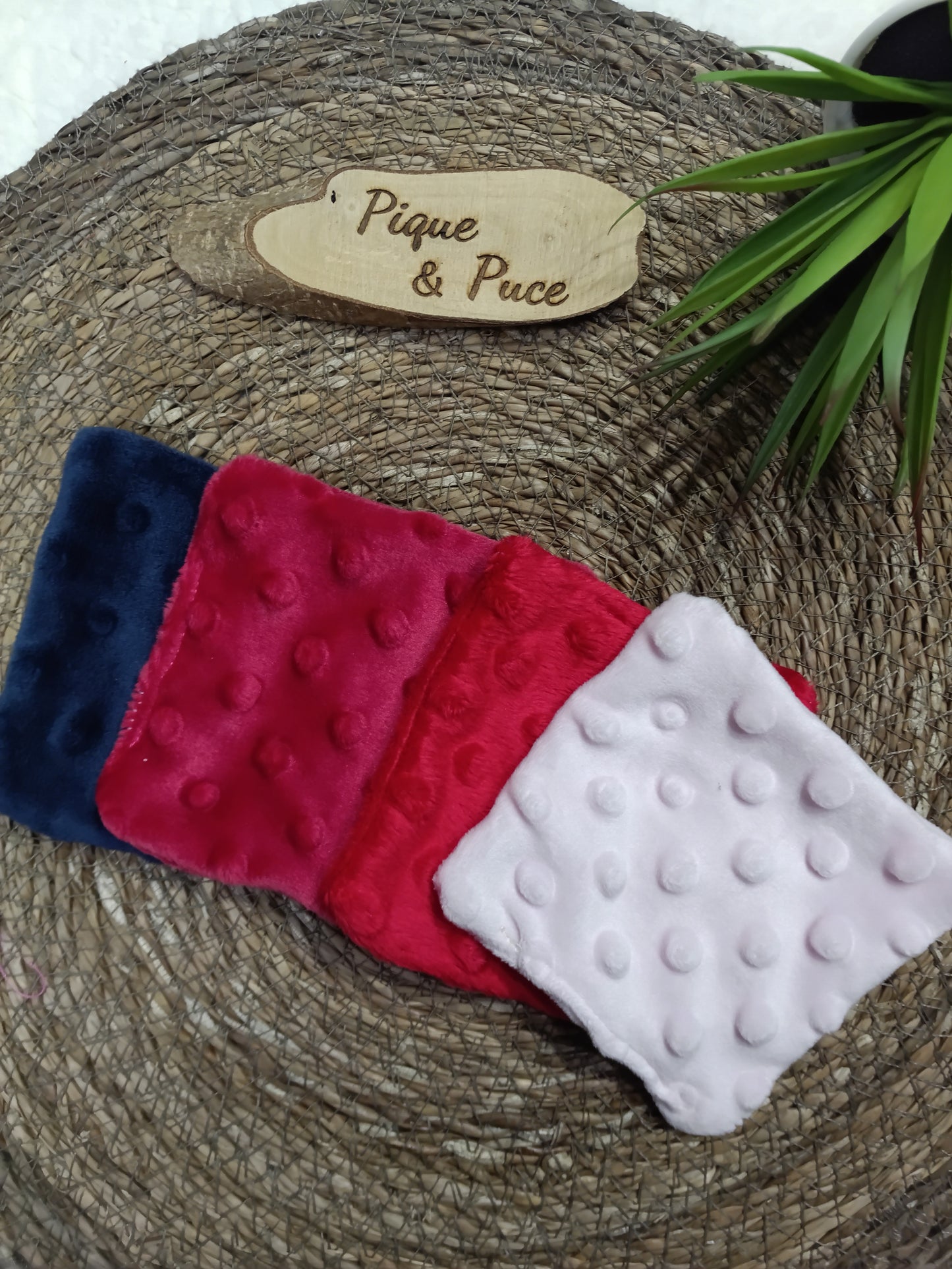 Carré minky démaquillant par 4