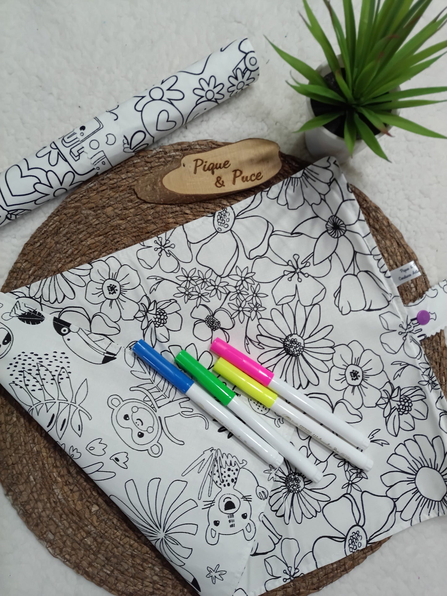 Set de table à colorier