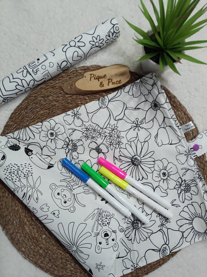 Set de table à colorier